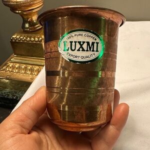 LUXMI Pure Copper Drinking Cup - Copper Finish